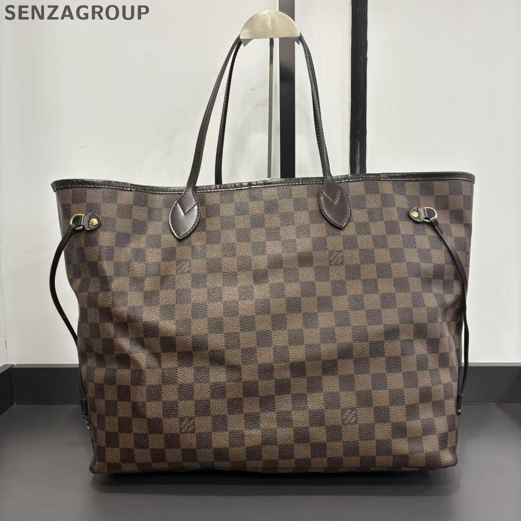 Louis Vuitton Neverfull MM Damier Ebene Tote Bag Classic Women's