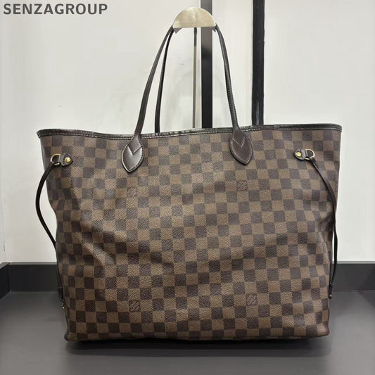Louis Vuitton Neverfull MM Damier Ebene Tote Bag Classic Women's