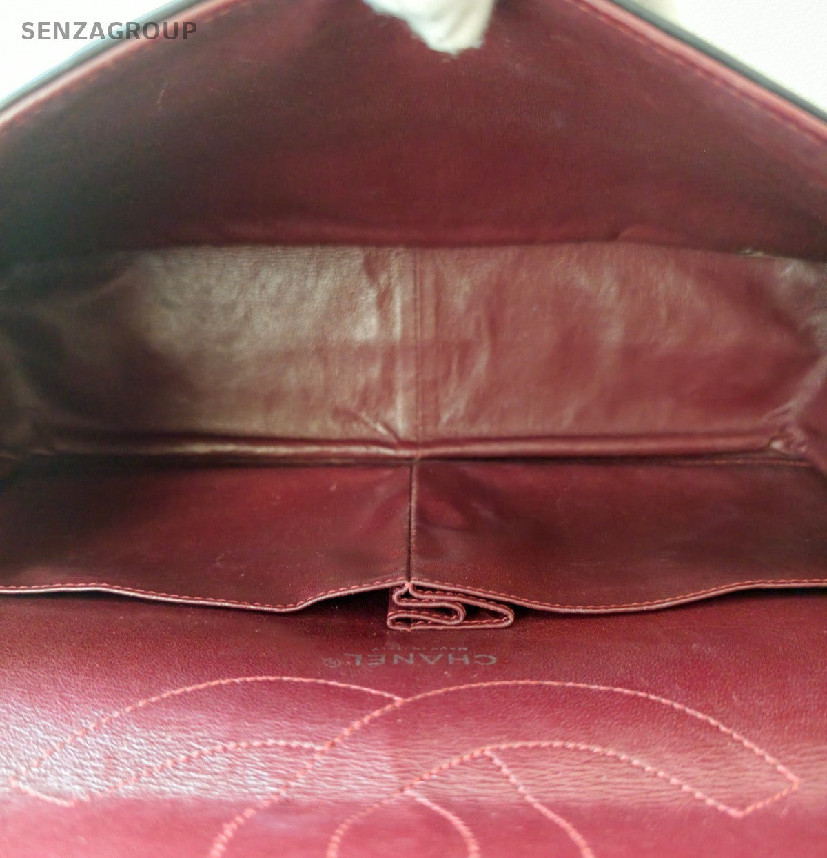 Chanel 2.55 Chain Calfskin Shoulder Bag Black Silver Women Classic Diamond