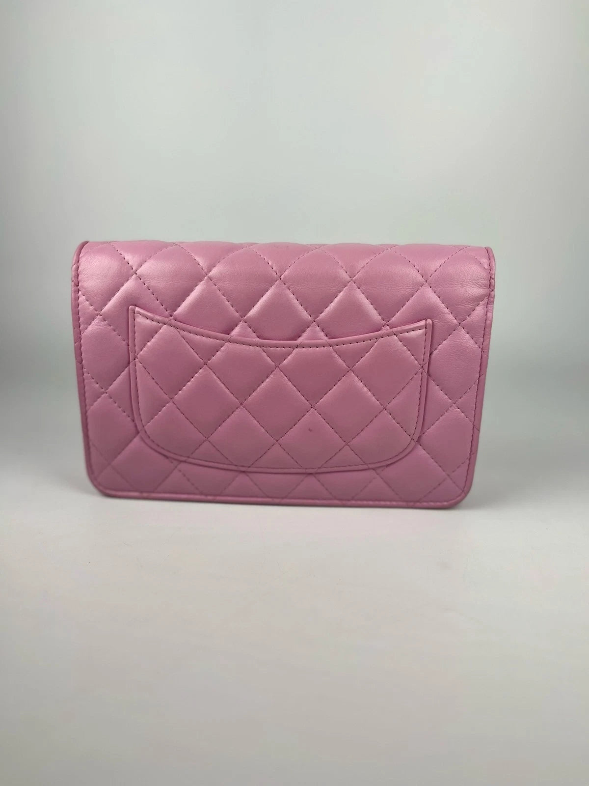 CHANEL Purple Leather WOC Crossbody Bag For Women