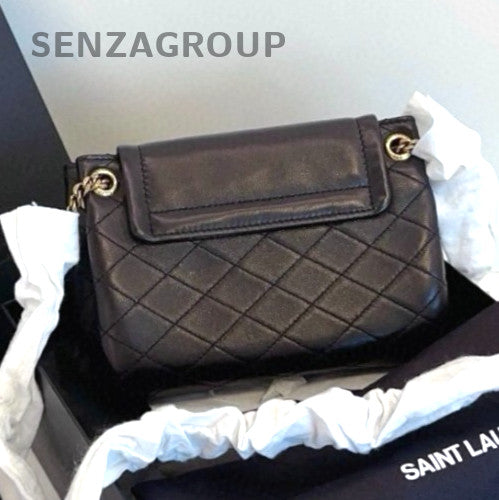YSL Saint Laurent mini Nolita Diamond pattern Chain Strap Crossbody Brand NEW