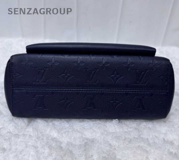 Louis Vuitton Vavin MM Monogram Chain Shoulder Bag Blue Gold Women Fashion