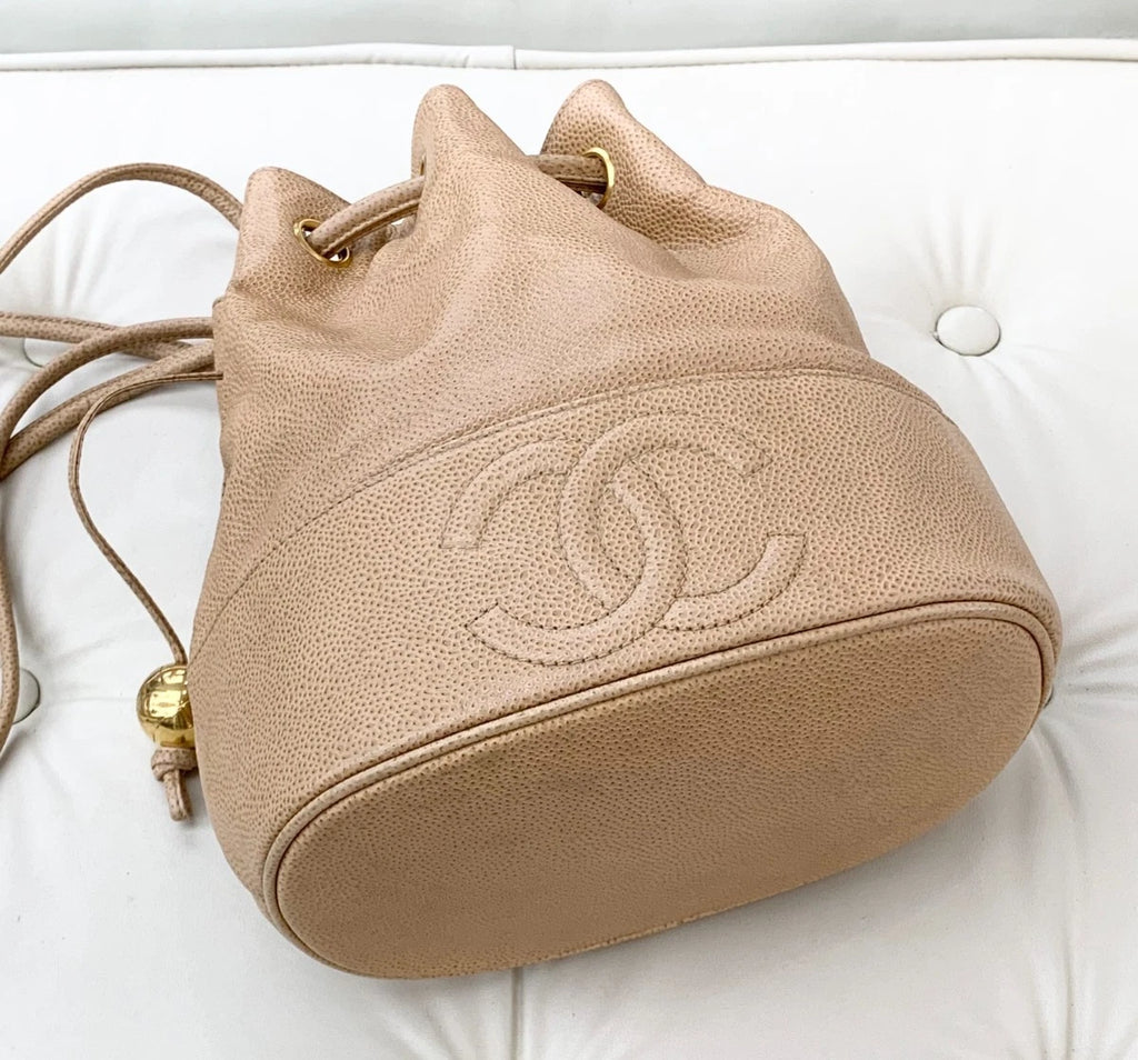 Chanel Calfskin 2Ways Bucket Shoulder Bag Crossbody Bag Women S