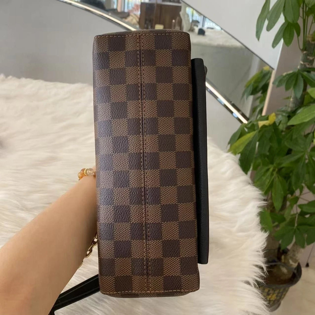 Louis Vuitton Vavin Damier Brown Shoulder Bag Chain Bag Excellent