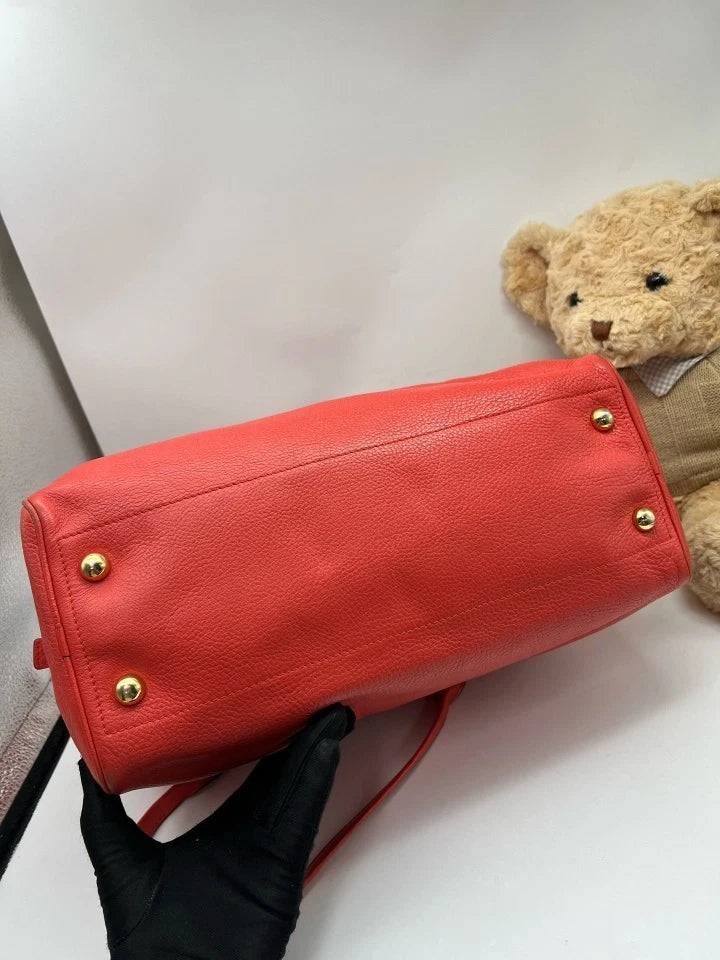 Loewe Red Bowling Top Handle Handbag For Women