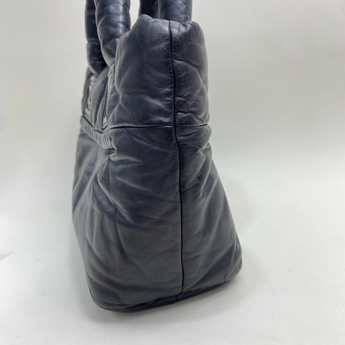 Chanel Black Lambskin Down Puffer Tote Bag For Women