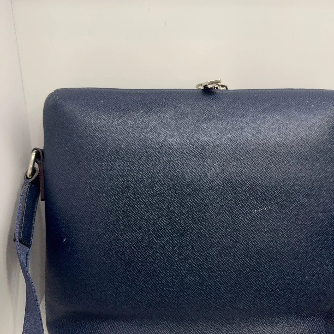 Louis Vuitton Blue Calfskin Messenger Shoulder Crossbody Bag For Women