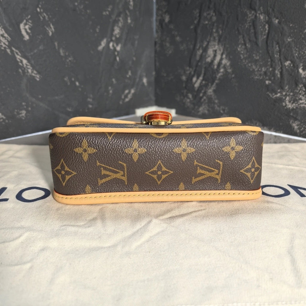 Louis Vuitton Nano Baguette Canvas Shoulder Bag For Women