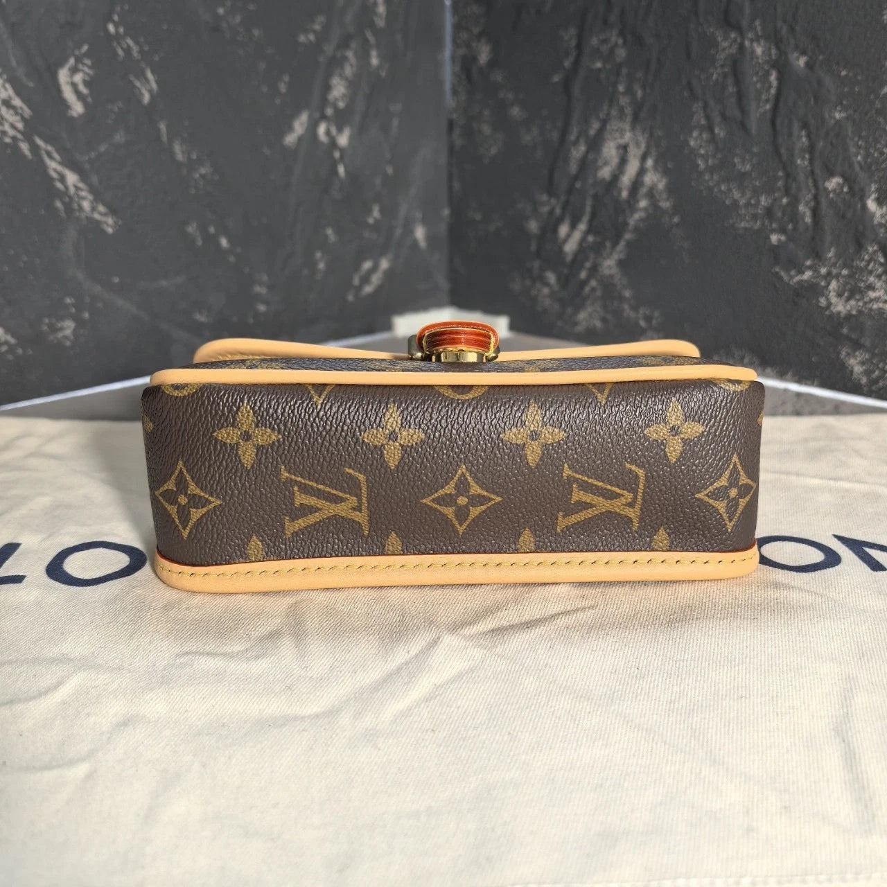 Louis Vuitton Nano Baguette Canvas Shoulder Bag For Women