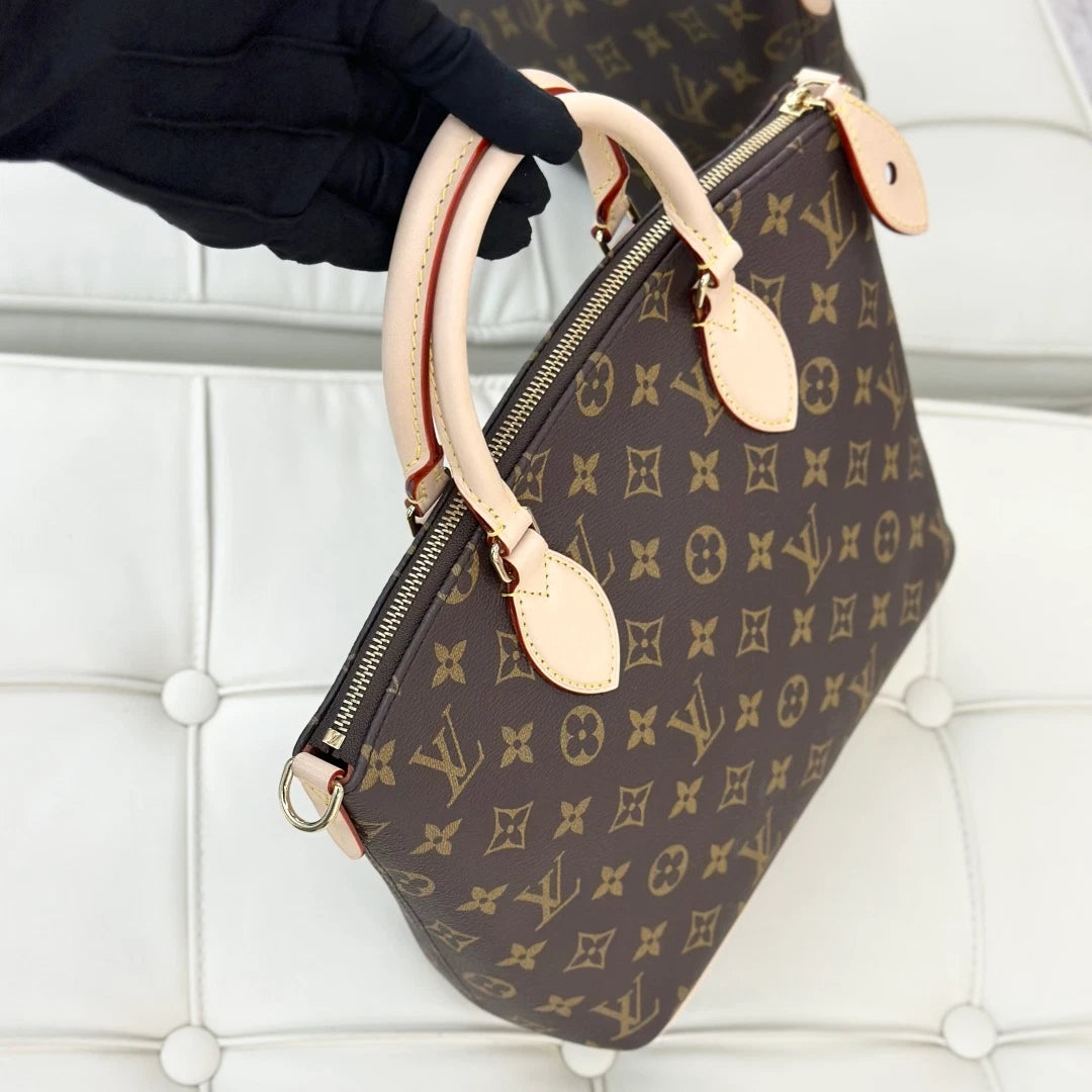 Louis Vuitton Neo Lockit PM Monogram Tote Top Handle Crossbody Bag Women S