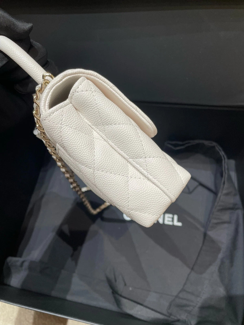 New CHANEL Coco Handle Mini Top Handle Bag For Women