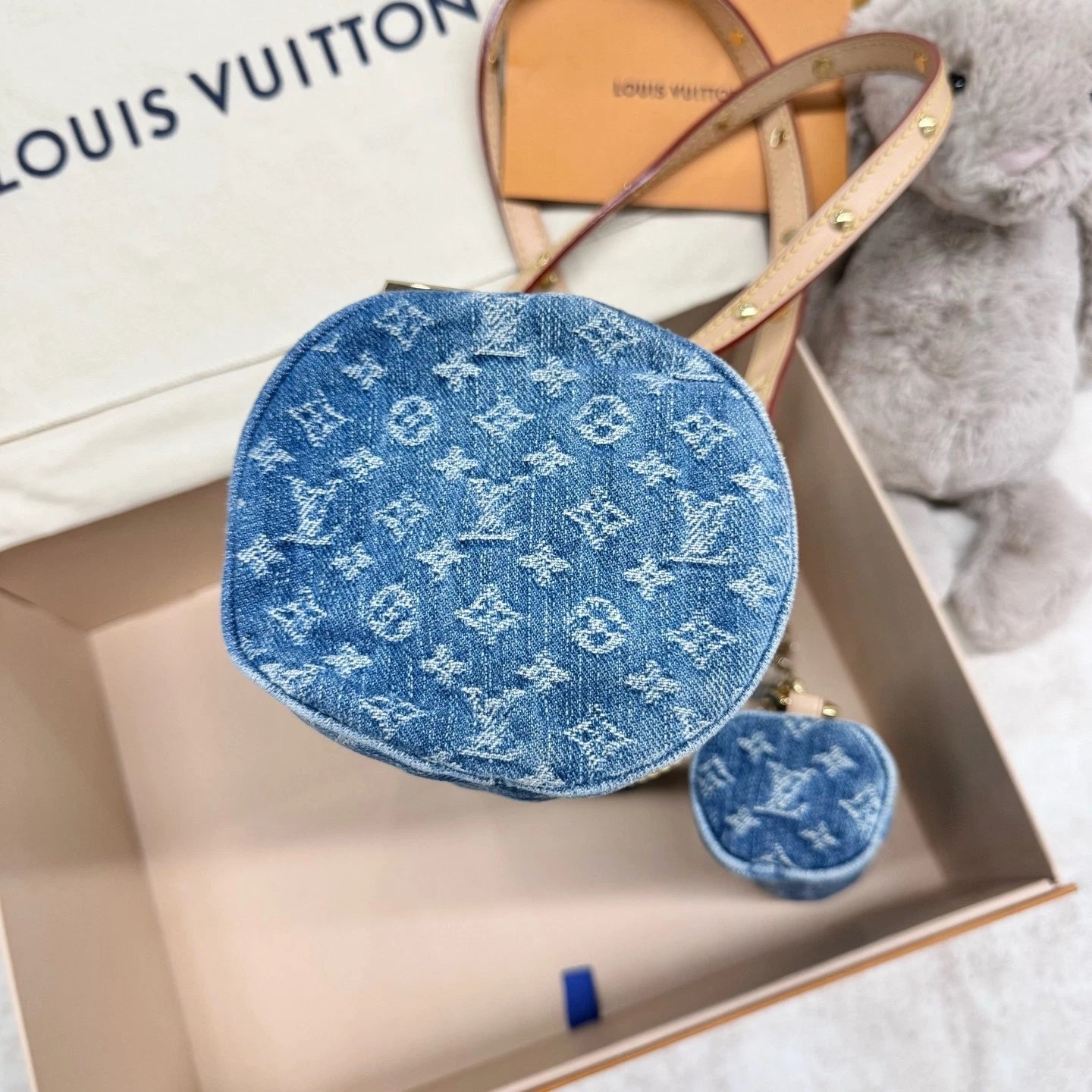 Louis Vuitton Denim Papillon Shoulder Bag For Women
