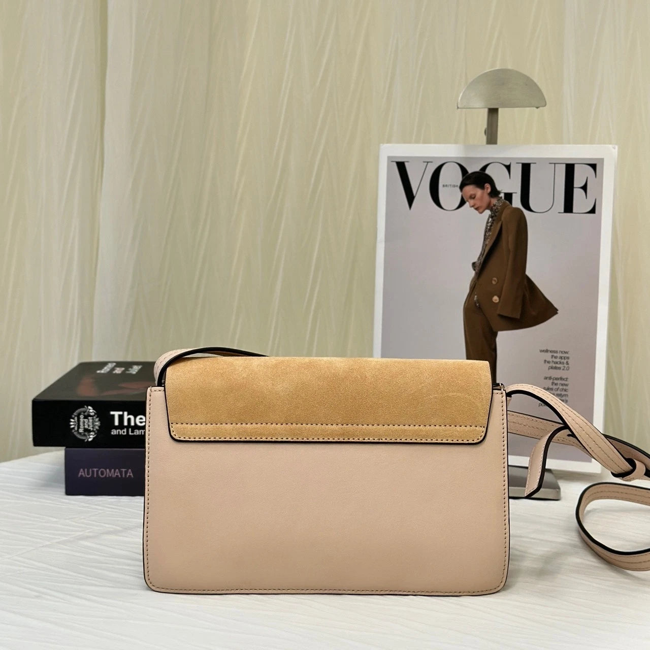 Chloe Pink Suede Faye Shoulder Bag for Women