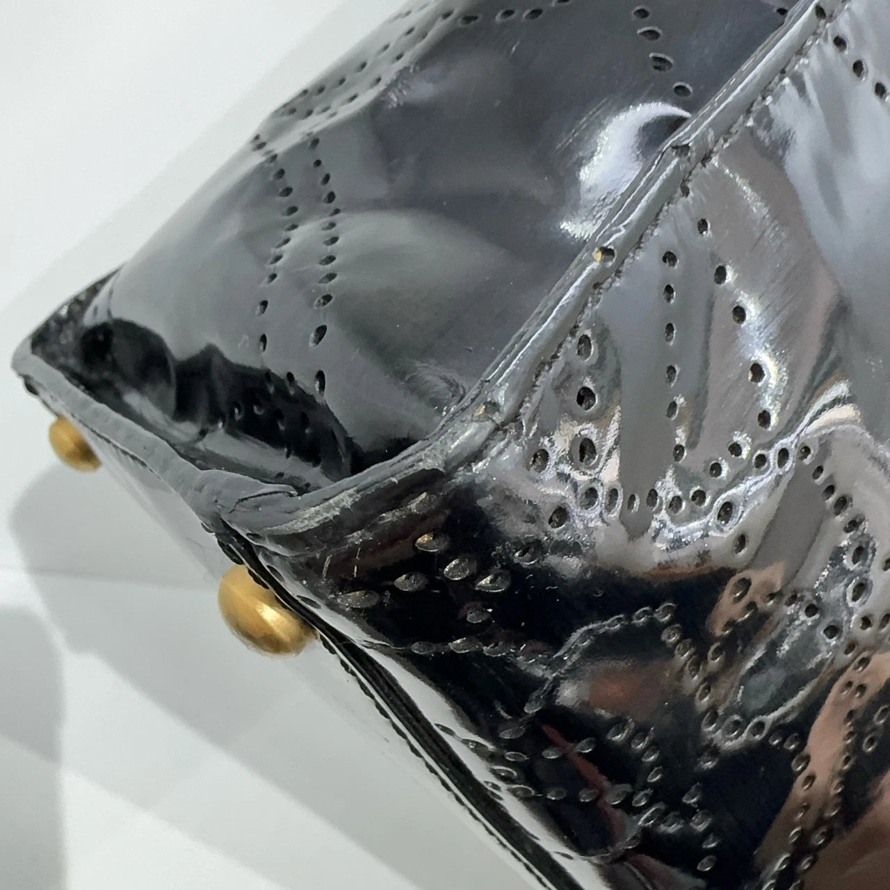 CHANEL Camellia Hollow Black Gold Handbag For Women