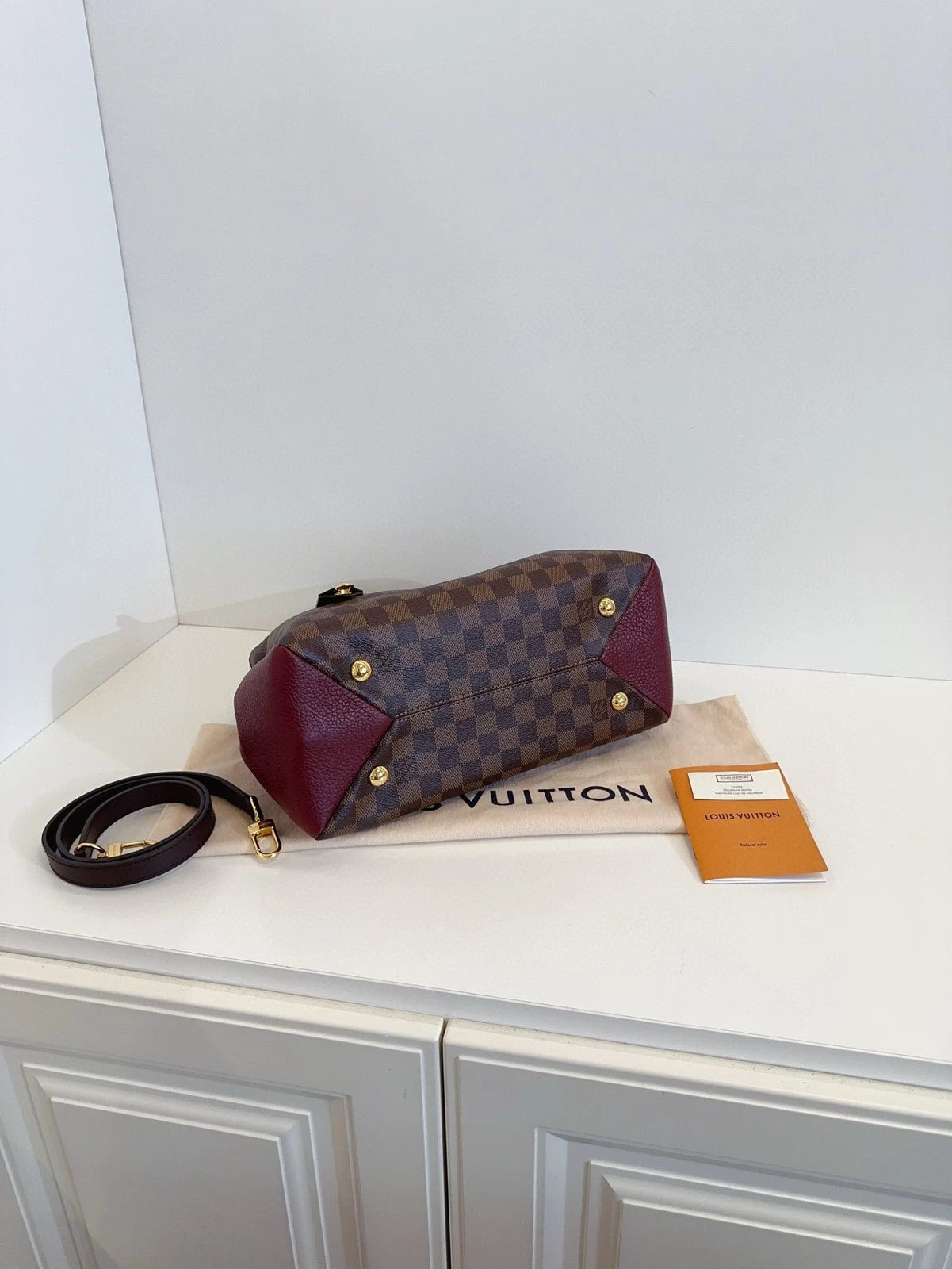 Louis Vuitton Brittany BB Monogram Canvas Leather Trim Shoulder Bag G