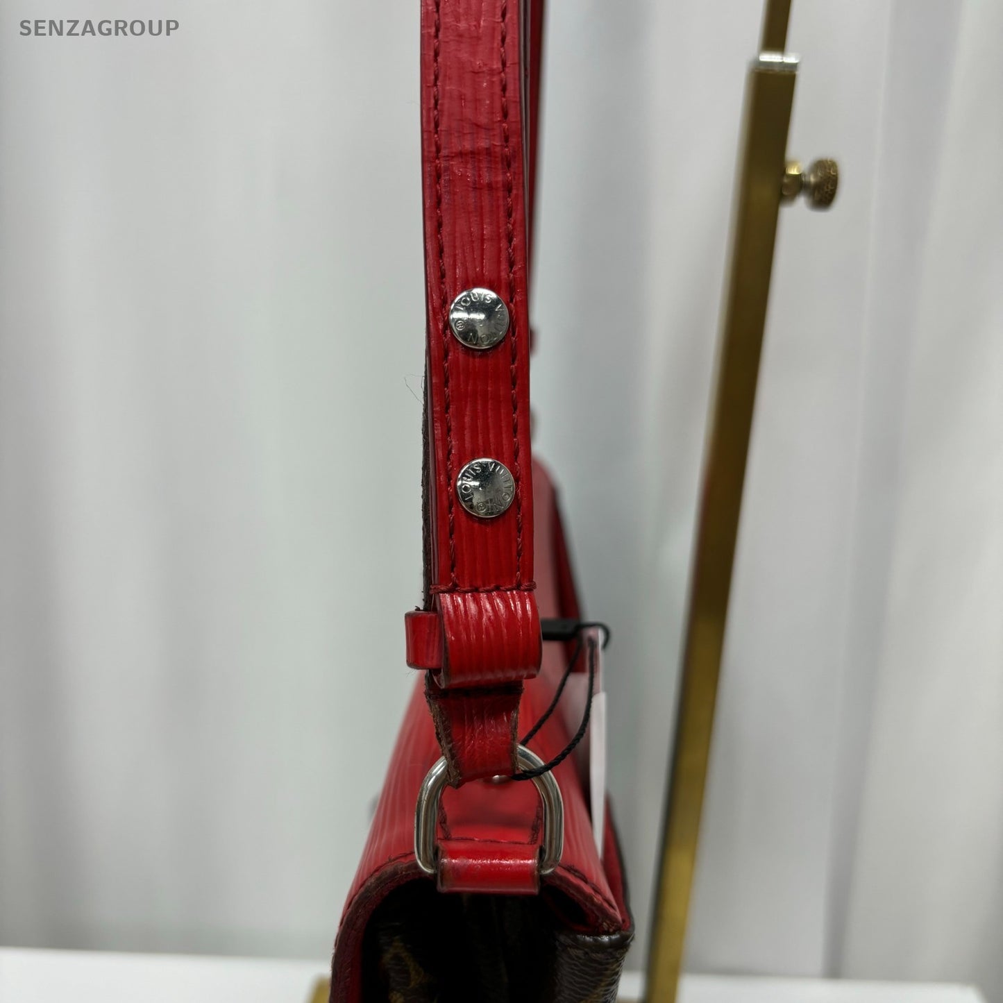 Louis Vuitton RED Epi Leather  Monogram Saint-Michel Shoulder Crossbody bag