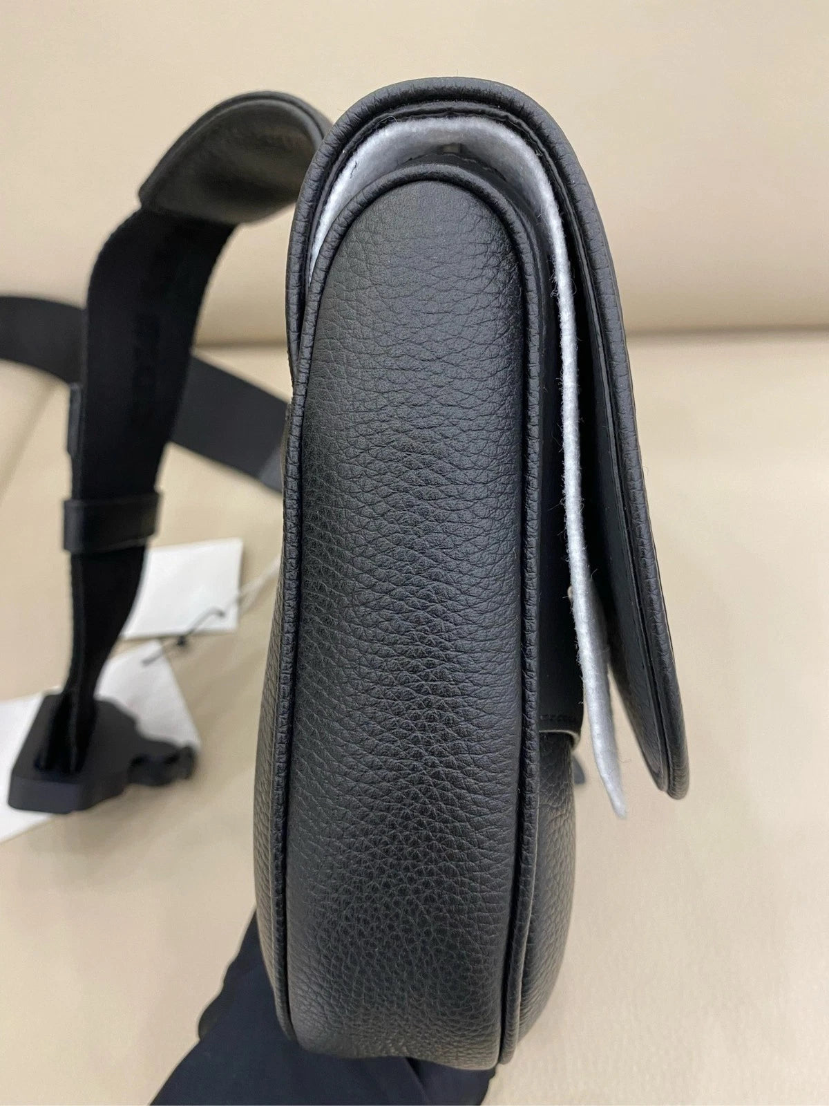 Dior Medium Saddle Black Calfskin Shoulder Bag For Women