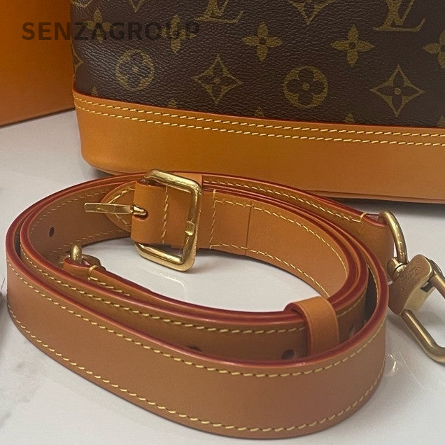 Louis Vuitton LV Noé Cargo Monogram Bucket Crossbody Bag Brown Gold