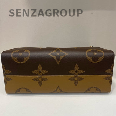 Louis Vuitton OnTheGo GM Tote Bag Monogram Brown Gold Hardware