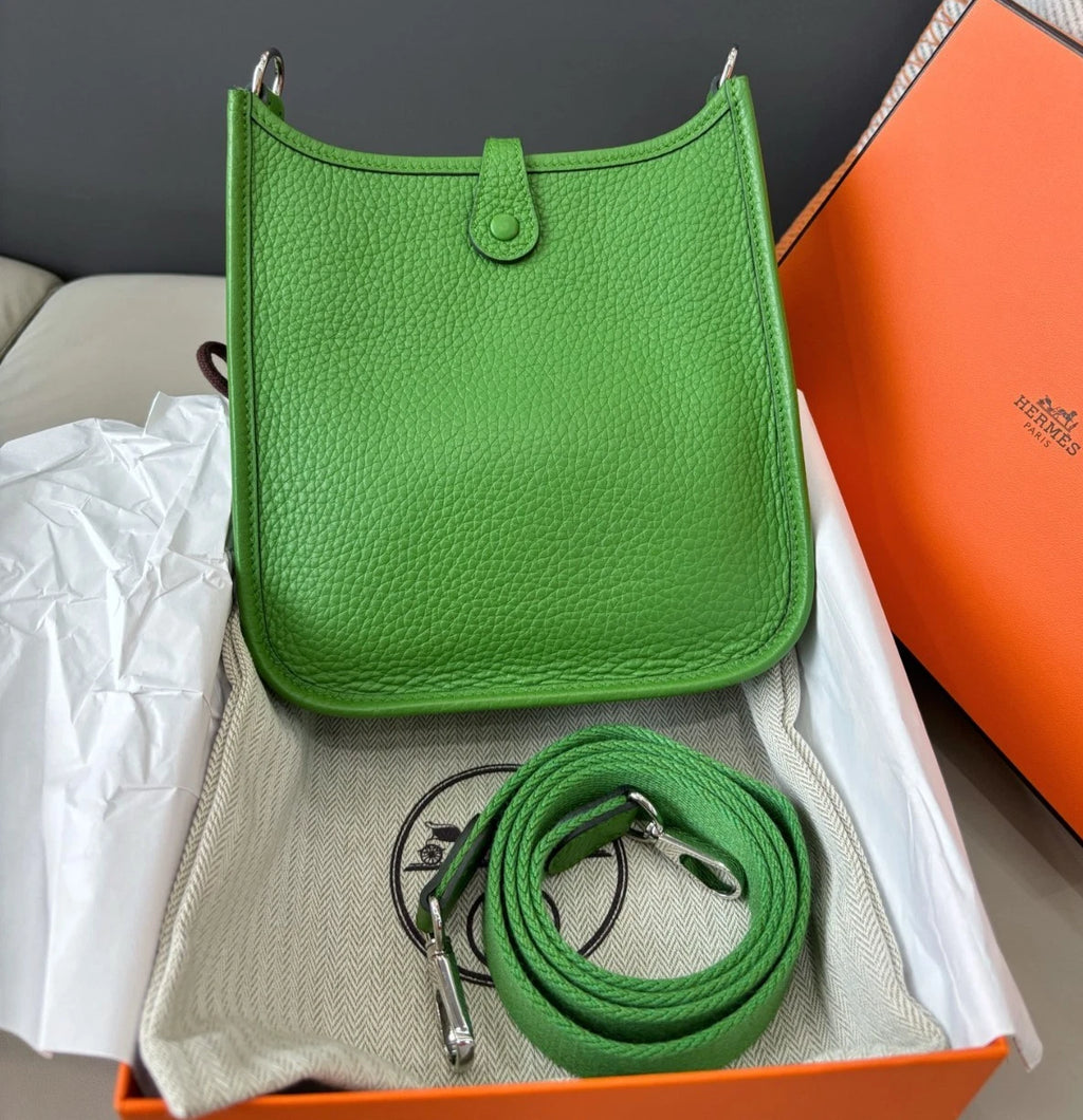 Hermes Mini Evelyne Green Shoulder Crossbody Bag Women Fashion