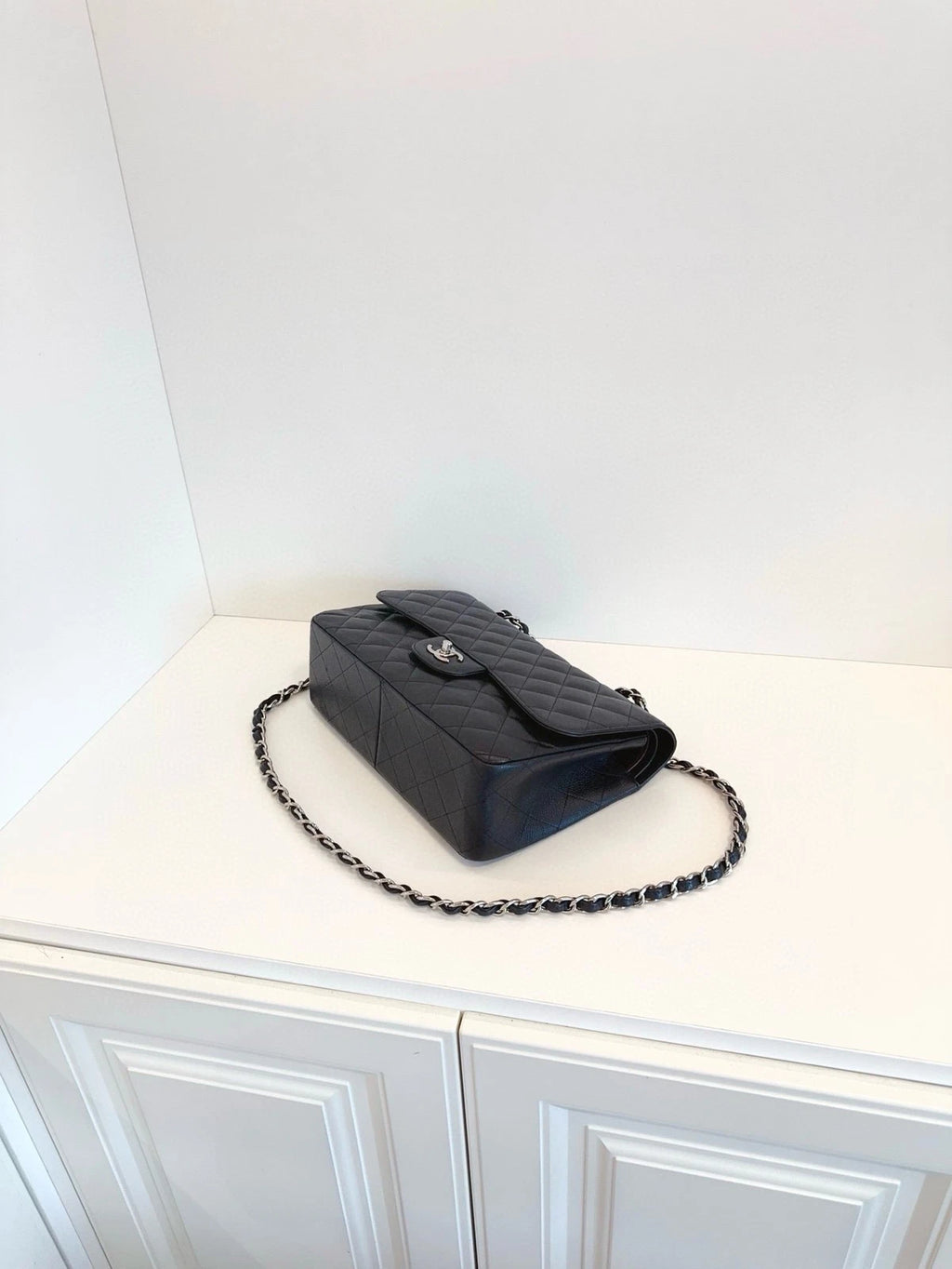 CHANEL Black CF Jumbo Shoulder Bag For Women