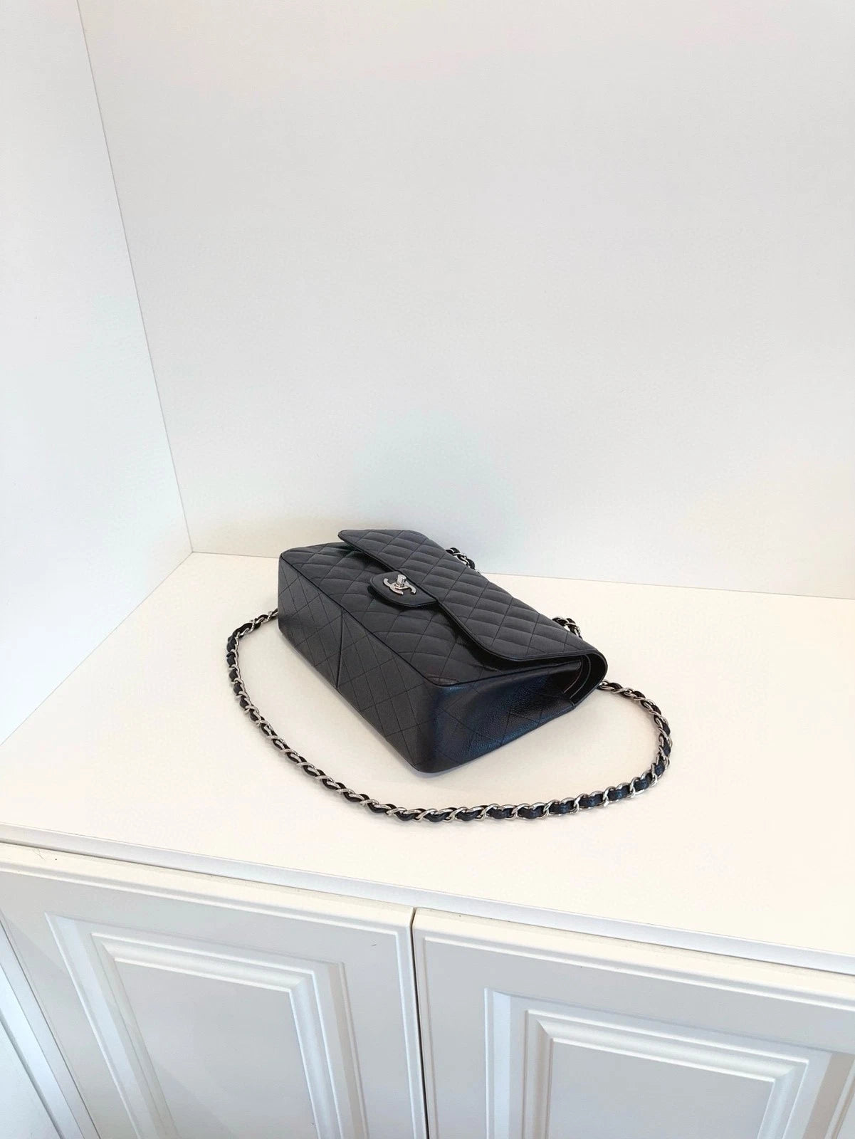 CHANEL Black CF Jumbo Shoulder Bag For Women