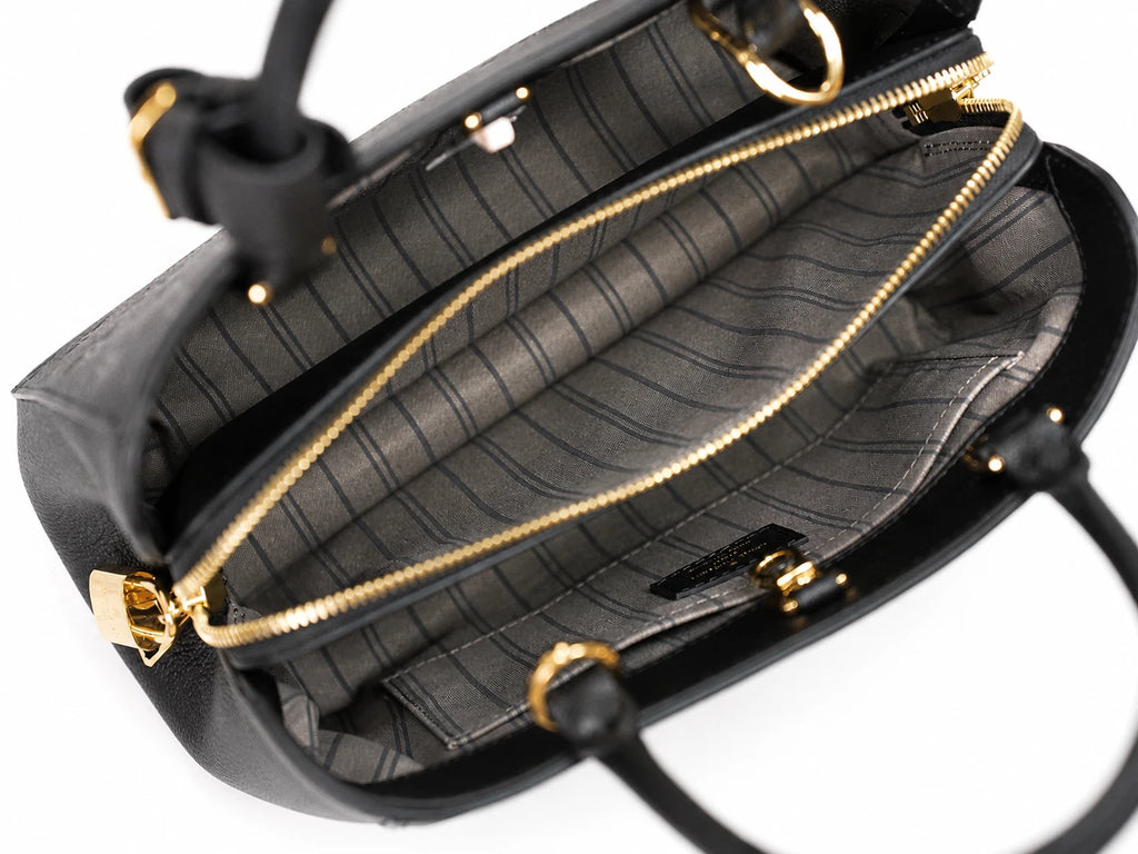 Louis Vuitton Monogram Empreinte Montaigne BB 2Way Shoulder Handbag Black GHW