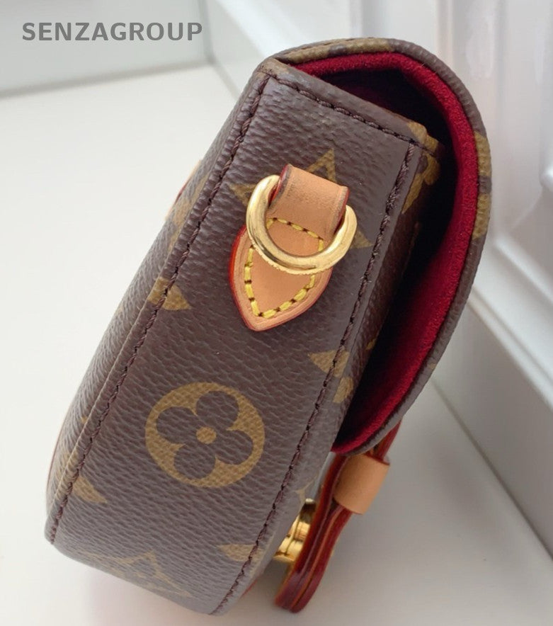 Louis Vuitton Micro Chantilly Mini Monogram Shoulder Bag Brown Gold Women