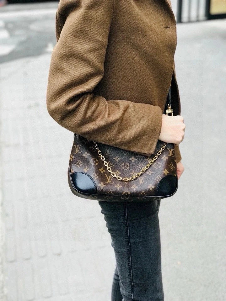 Louis Vuitton Boulogne Black Shoulder Crossbody Bag For Women