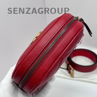 Gucci Red Gold Marmont Shoulder Crossbody Bag Classic Fashion Women