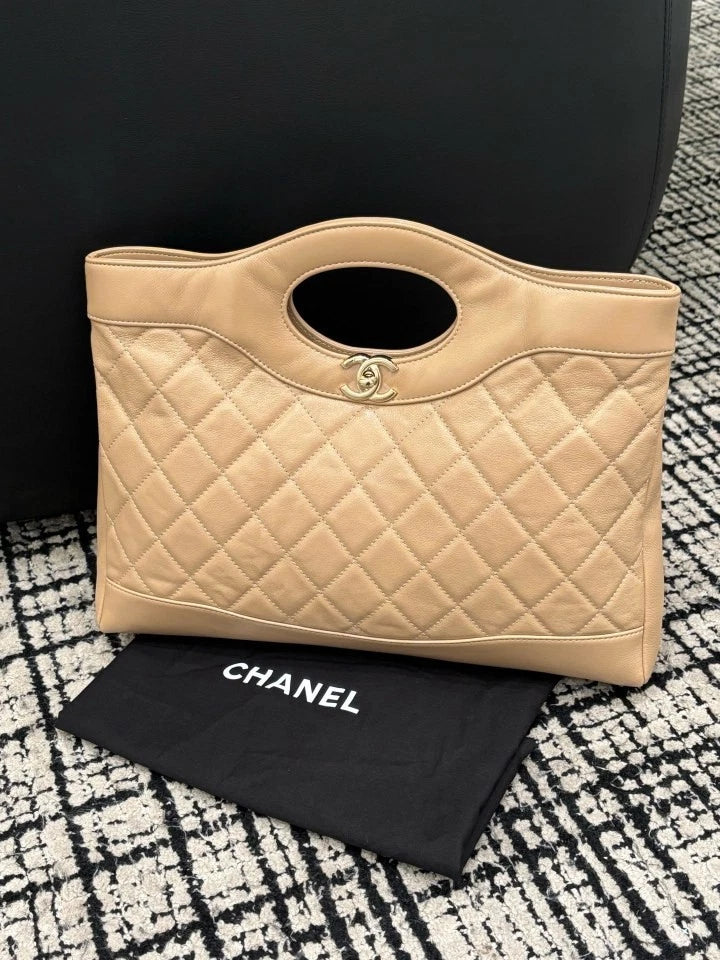 Chanel 31Bag Horizontal Medium Beige Tote Bag For Women