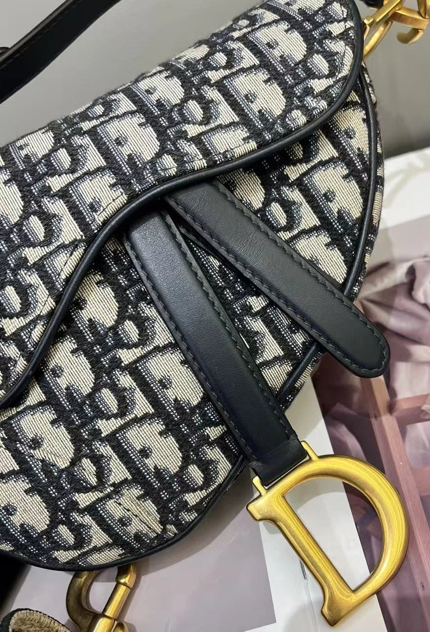 Christian Dior Monogram Saddle 2-Way Shoulder Bag Crossbody Pre-Owned