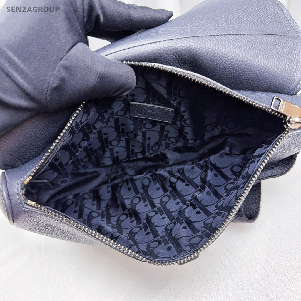 Christian Dior Saddle 1947 Dark Gray Shoulder bag Calfskin