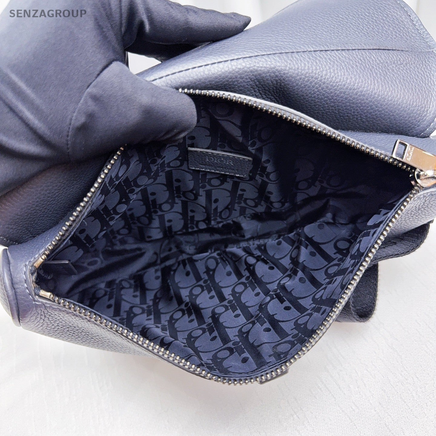 Christian Dior Saddle 1947 Dark Gray Shoulder bag Calfskin