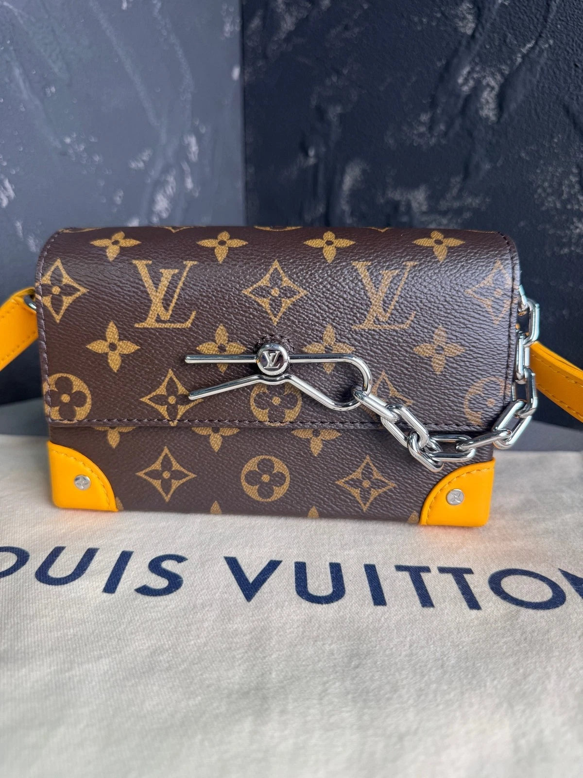 Louis Vuitton Monogram Canvas Steamer Crossbody Shoulder Bag Women