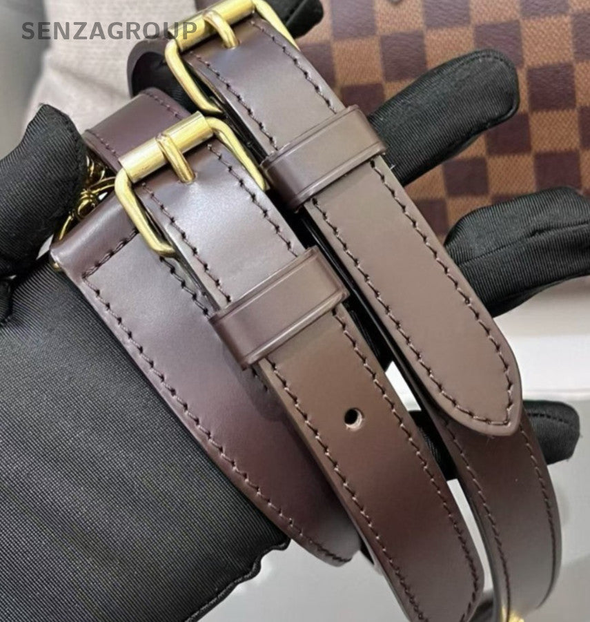 Louis Vuitton Speedy25 2Way Crossbody Top Handle Bag Brown Red Women Classic