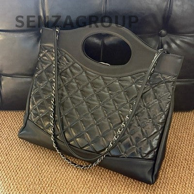 Chanel 31 Bag Black Gold Quilted Classic Women's Shoulder Bag
