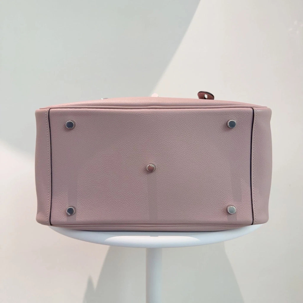 Hermes Lindy 30 Top Handle Bag Clemence Leather Shoulder