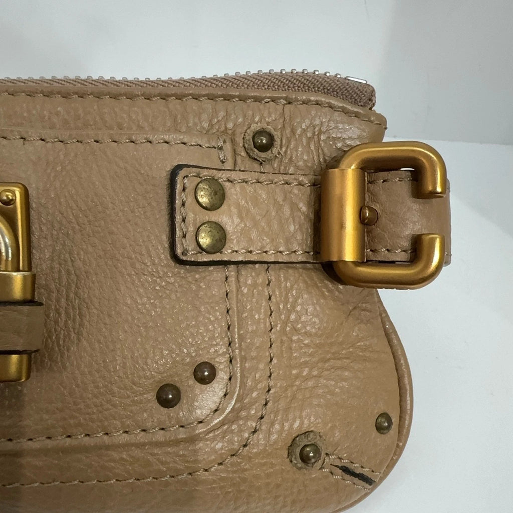 Chloe Exquisite Brown Lock Armpit Shoulder Bag For Women