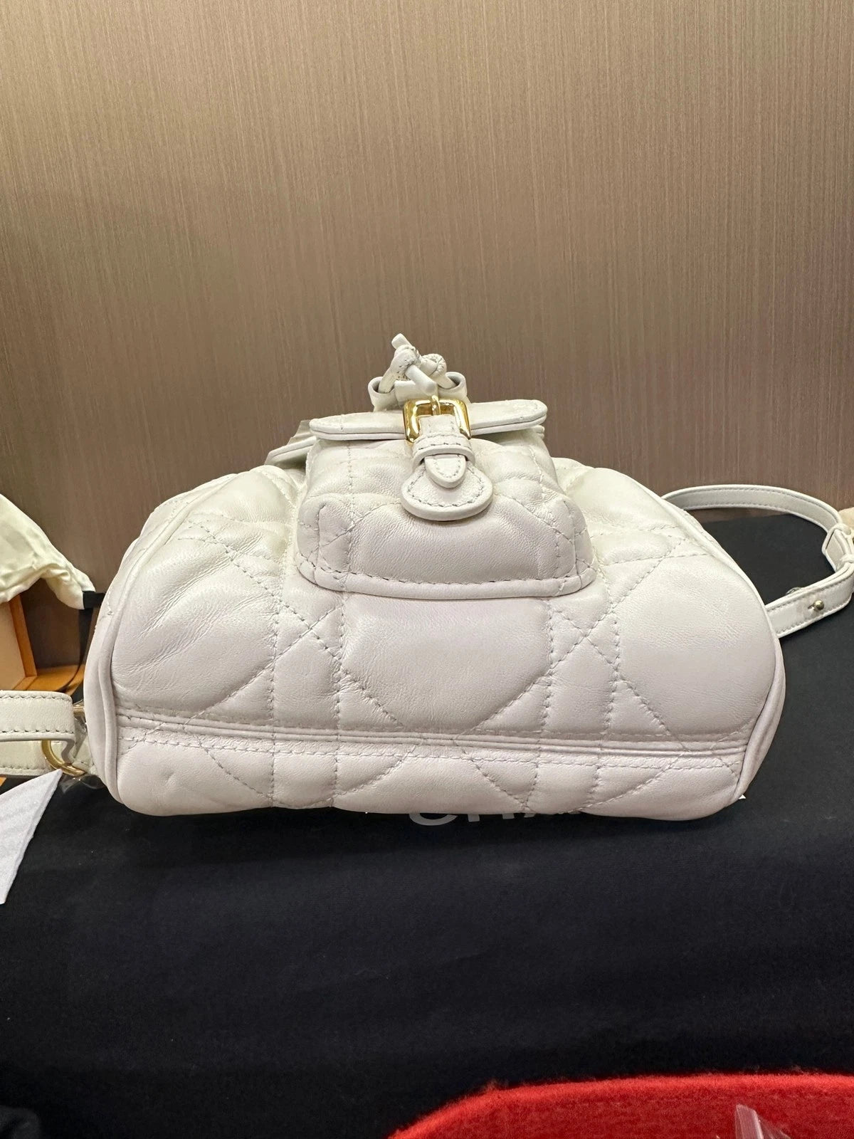 Dior Caro Small Calfskin Backpack For Women, Brand New Unused