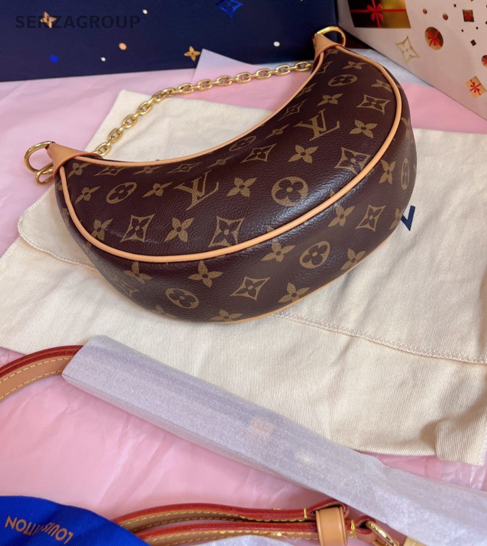 Louis Vuitton Monogram 2ways Shoulder Crossbody Bag Women Brown