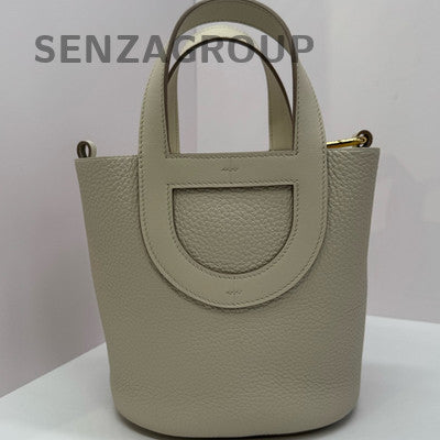Hermès Picotin Lock Bag Glacier White Gold Women's Classic Handbag