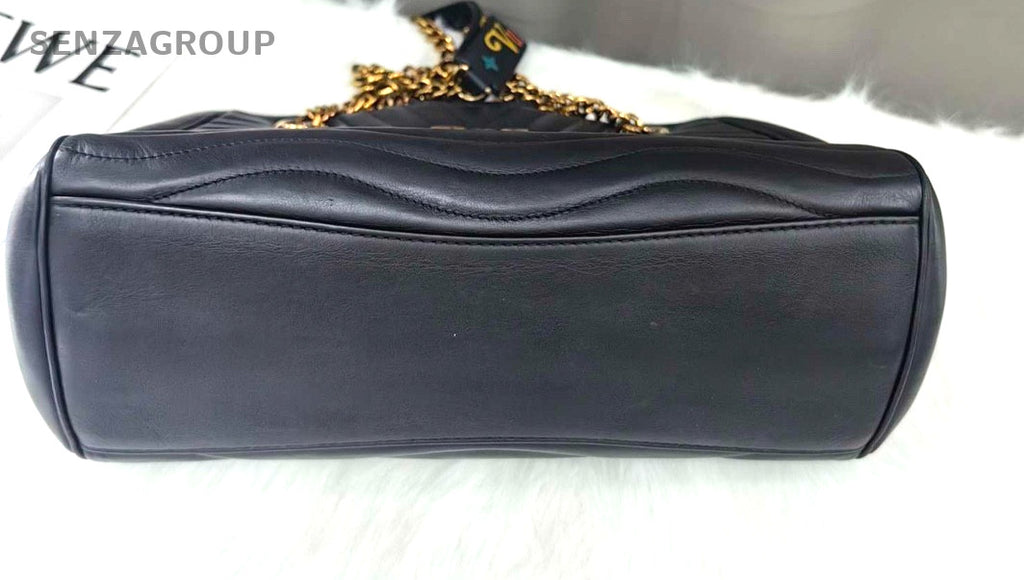 Louis Vuitton New Wave tote Calfskin Chain Black Gold Women Shoulder bag