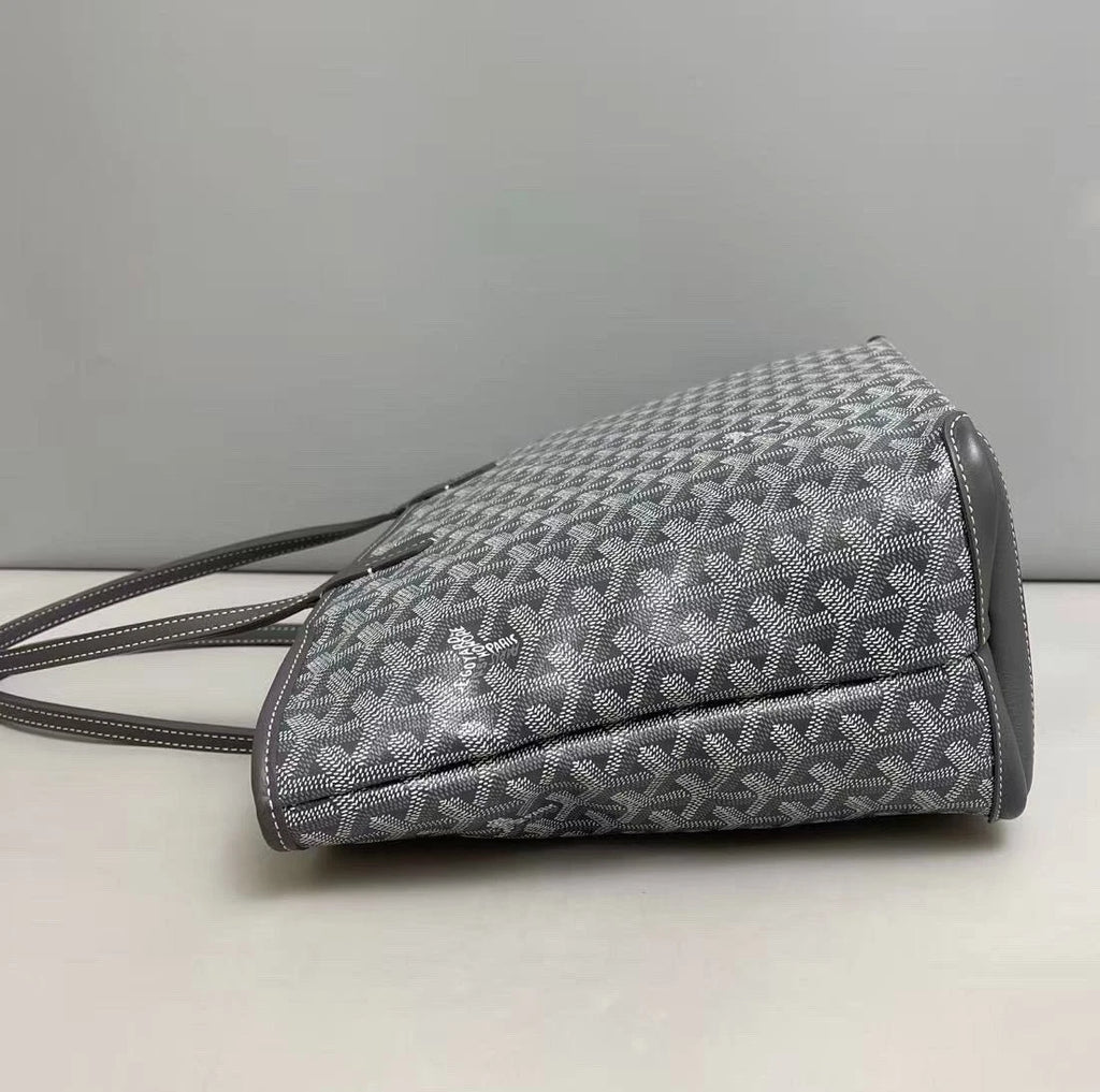 Goyard Monogram Tote Shooping Bag Shoulder Bag Gray Women Fashion