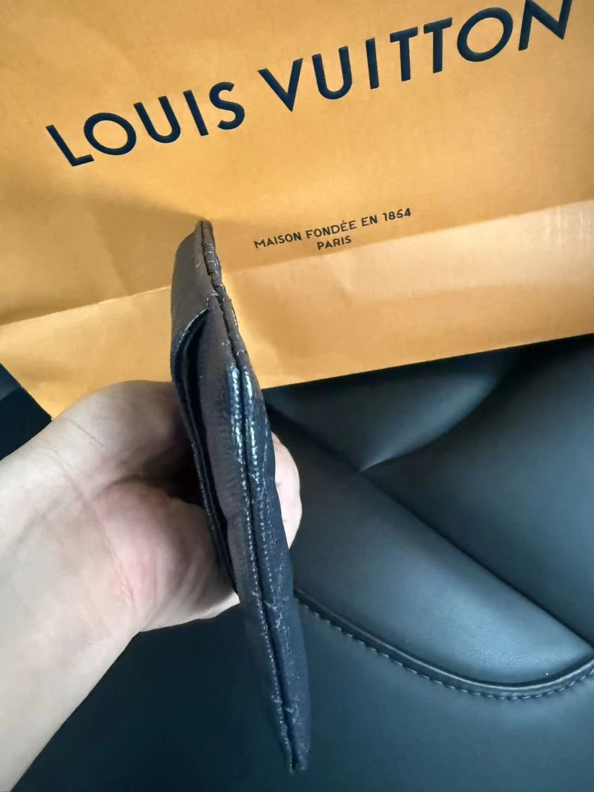 Authentic CHANEL Leather Card Wallet For Women
