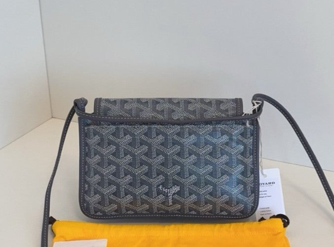 Goyard Plumet woc Envelope Monogram Crossbody bag Grey Brand NEW