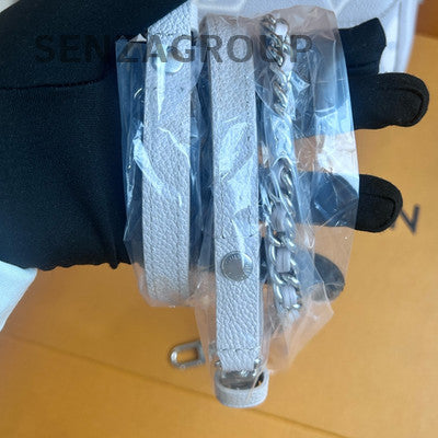 Louis Vuitton Ivy Monogram Grey Silver Chain Shoulder Bag Women Classic
