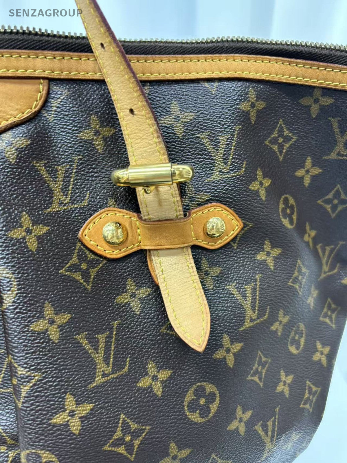 Louis Vuitton Monogram Palermo GM 2way Shoulder bag tote Brown