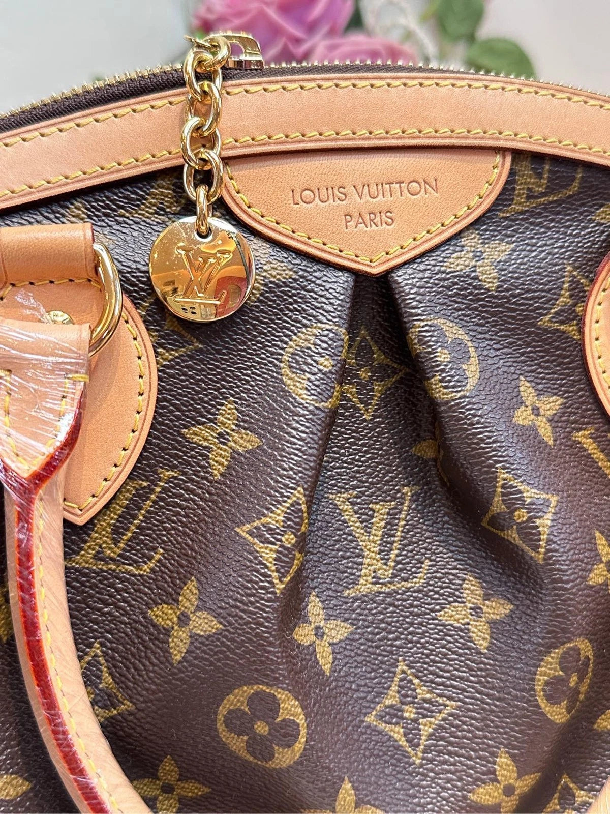 Louis Vuitton Canvas Small Tivoli Dumpling Handbag For Women