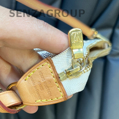 Louis Vuitton Damier Azur Shoulder Bag Gold Hardware Classic Women